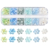 420Pcs 6 Colors Frosted Transparent Acrylic Beads OACR-FS0002-17A-1