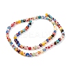 Handmade Millefiori Glass Beads Strands X-LK12-2