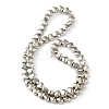 Electroplate Glass Beads Strands EGLA-H109-12D-01-2