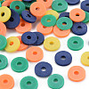 4 Colors Handmade Polymer Clay Beads CLAY-N011-032-28-1