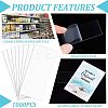 PVC Tag Shelf Label Holders LS-FIND-WH0038-08-4