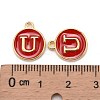 Golden Plated Alloy Enamel Charms ENAM-S118-03U-3