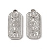Non-Tarnish 201 Stainless Steel Charms STAS-J401-VC590-1
