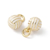 Brass Enamel Pendants KK-P294-38G-02-2