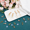 SOFPLATE 36Pcs Brass Clip-on Earring Converters Findings KK-SP0001-10G-4