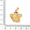 304 Stainless Steel Rhinestone Pendants STAS-K291-06G-02-3