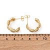Brass Micro Pave Cubic Zirconia Stud Earrings EJEW-B153-03G-5