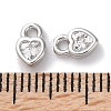 Rack Plating Brass Micro Pave Cubic Zirconia Pendants KK-Z039-08P-3