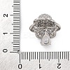 Rack Plating Brass with Cubic Zirconia Pendants KK-Q010-04P-3