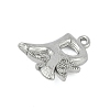 Brass Crystal Rhinestone Letter Links Connector Charms KK-S395-06P-R-2