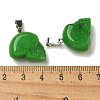 Dyed Natural White Jade Pendants G-Z067-02P-14-4
