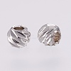 Carved Brass Beads KK-G312-02P-3mm-2