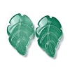 Baking Paint Imitation Jade Glass Pendants EGLA-M027-01A-3