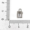 Brass Micro Pave Clear Cubic Zirconia Pendants KK-L238-28P-3