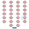 Alloy Enamel Links Connectors ENAM-TA0002-15A-25