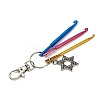 Aluminum Crochet Hooks & Alloy Pendant Decorations KEYC-JKC01417-02-5