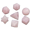 Natural Rose Quartz Mixed Shape Figurines Statues for Home Desk Decorations PW-WG17608-02-1
