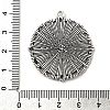 Tibetan Style Alloy Pendant Cabochon Settings TIBE-T003-06AS-RS-3
