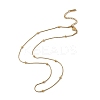 3MM 304 Stainless Steel Round Snake Chain Necklaces for Women Men NJEW-F351-03G-2