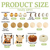 Silicone Beads Round Rubber Bead 15MM Loose Spacer Beads for DIY Supplies Jewelry Keychain Making FIND-TA0008-90B-5