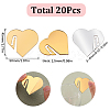 Acrylic Mirror Wine Glass Charms AJEW-SC0002-53B-01-2