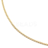 Ion Plating(IP) 304 Stainless Steel Serpentine Chain Anklet AJEW-D059-01G-2