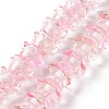 Transparent Glass Beads Strands LAMP-H061-01D-04-1