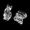 Natural Quartz Crystal Carved Half Hole Beads G-K367-02G-2