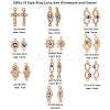 50Pcs 10 Style Alloy Links PALLOY-CJ0001-166-2
