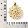 Rack Plating Brass Micro Pave Cubic Zirconia Pendants X-KK-P241-38G-3