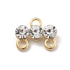 Brass Micro Pave Clear Cubic Zirconia Chandelier Components Link LS-KK-D283-11G-1