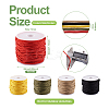 5 Rolls 5 Colors Nylon Braided Cord Ropes NWIR-PJ0001-01-3