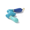 Brass Enamel Pendants KK-E093-03G-W-01-2