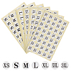 Clothing Size Round Sticker Labels AJEW-NB0001-94-1