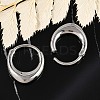 316 Surgical Stainless Steel Hoop Earrings EJEW-G416-42B-P-3