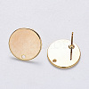 Brass Stud Earring Findings X-KK-T049-10G-NF-2