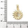 Brass Micro Pave Cubic Zirconia Pendants ZIRC-I356-16G-01-3