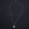 Non-Tarnish 201 Stainless Steel Pendant Necklaces LS-NJEW-S105-JN581-40-1-2
