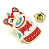 Chinese Style Dancing Lion Enamel Pins LS-JEWB-Q032-02B-3