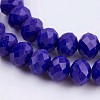 Opaque Glass Beads Strands EGLA-F122-8x6mm-NC02-3
