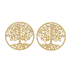 430 Stainless Steel Filigree Pendants LS-STAS-T042-06D-2