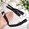 2Pcs Braided PU Leather Handles PURS-CL0001-18C-3