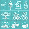 Self-Adhesive Silk Screen Printing Stencil DIY-WH0338-006-1