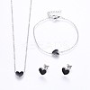 304 Stainless Steel Jewelry Sets SJEW-H129-22P-1