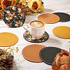 Magibead 8Pcs 4 Styles PU Leather Cup Mats AJEW-MB0001-09A-9