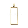 304 Stainless Steel Open Back Bezel Pendants STAS-Z091-05G-02-1