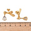 304 Stainless Steel Rhinestone Stud Earrings EJEW-Z098-09G-5