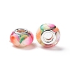 Transparent Resin European Rondelle Beads RPDL-P005-01P-17-3