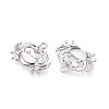 304 Stainless Steel Pendant Rhinestone Settings STAS-T070-01P-2