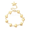 304 Stainless Steel Link Bracelets for Women BJEW-P354-01B-G-4